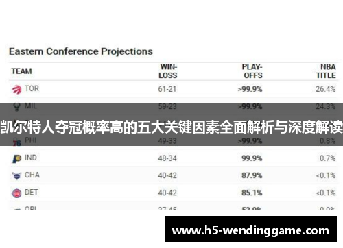 凯尔特人夺冠概率高的五大关键因素全面解析与深度解读